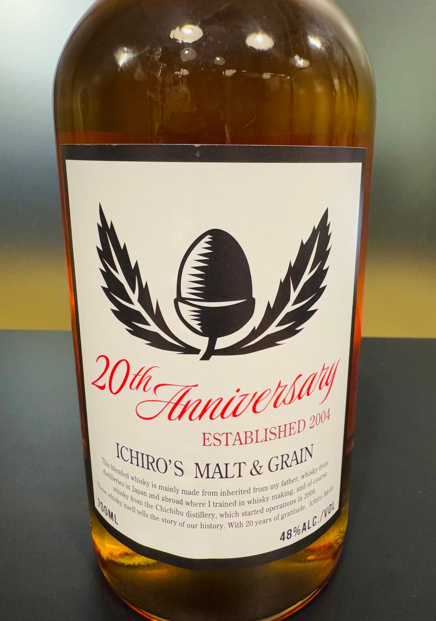 イチローズ・モルト ICHIRO'S MALT & GRAIN 48% ALC. / VOL＋Carton